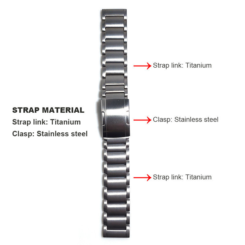 22mm Titanium Watch Strap 3 Beads Wristband with Folding Metal Clasp Classic Buckle for Samsung Galaxy Watch3 45mm Gear S3 Frontier Suunto 9 Peak Haylou RT RS3 22mm Titanium Watch Strap 3 Beads Wristband with Folding Metal Clasp Classic Buckle for Samsung Galaxy Watch3 45mm Gear S3 Frontier Suunto 9 Peak Haylou RT RS3